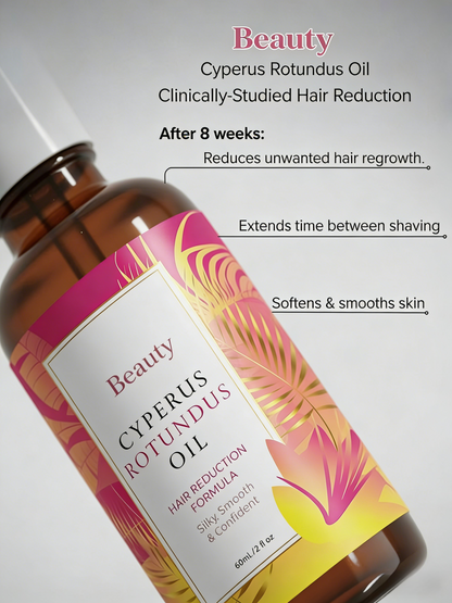 Cyperus Rotundus Hair Inhibitor Oil | Natural Permanent Hair Reduction