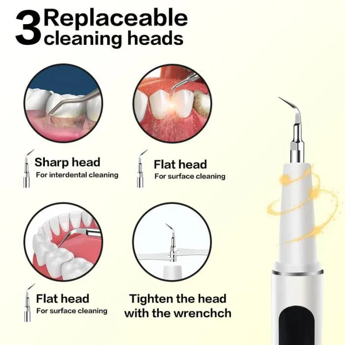 SmilePro Tech:Electric Scaler/Oral Plaque/Tartar Remover with Effective Remove Plaque Tartar